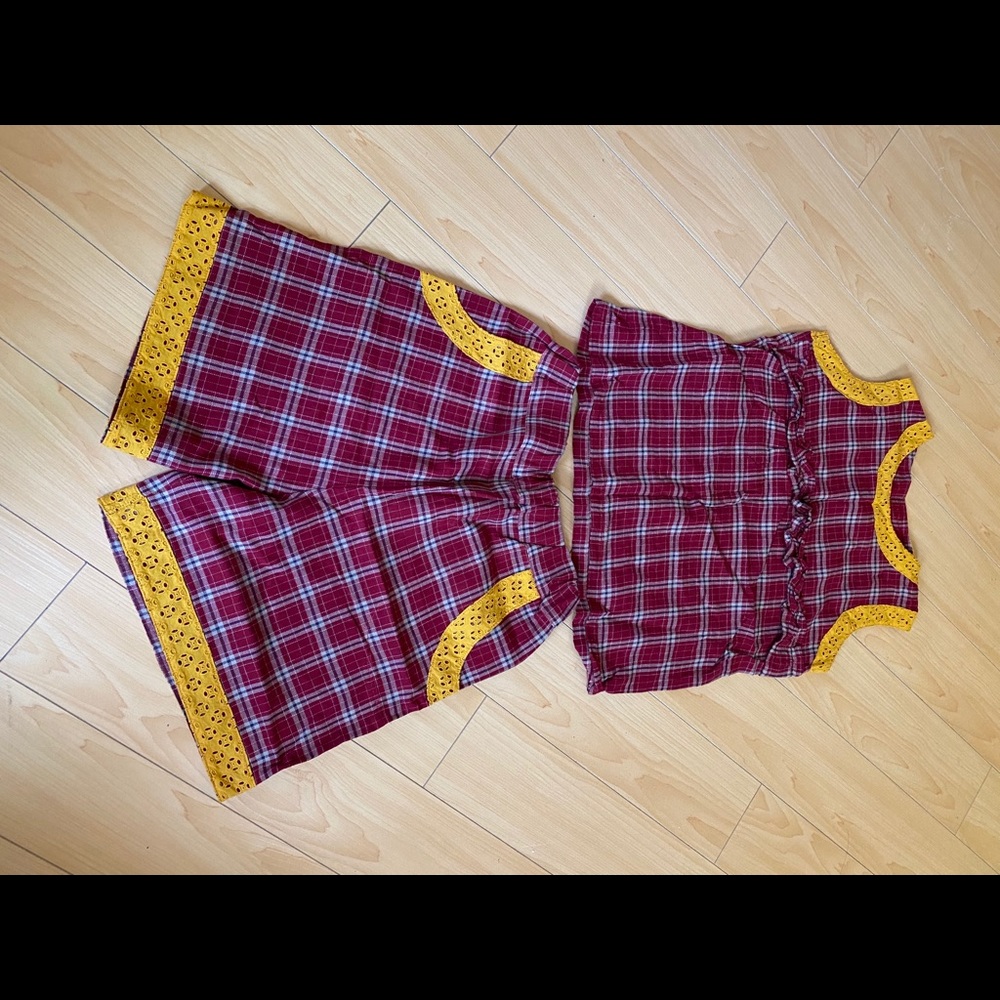 Handmade Cozy sleep/household wear, two pieces.